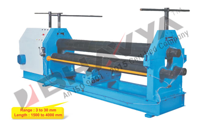 3 Roll Pyramid Type Mechanical Plate Bending Machine