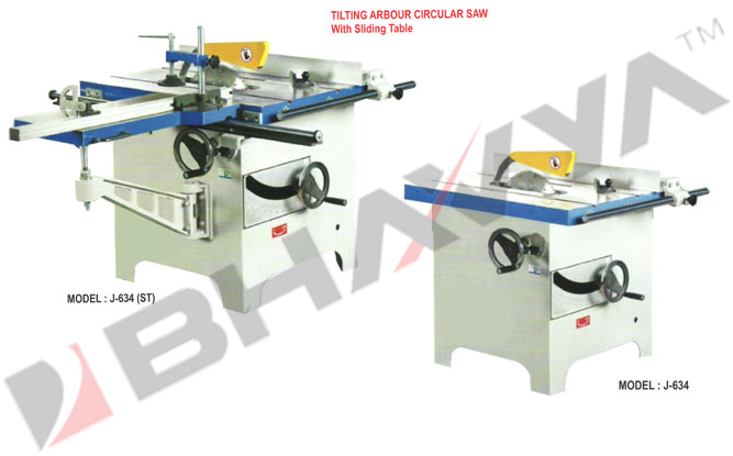 Wood Working Machine (Circular & Radial Saw - Tilting Arbour Circular Saw)