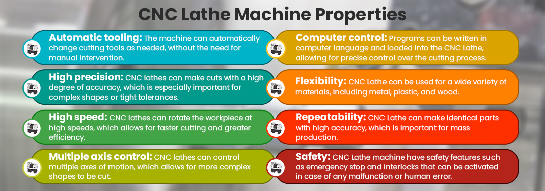 CNC Lathe Machine Properties