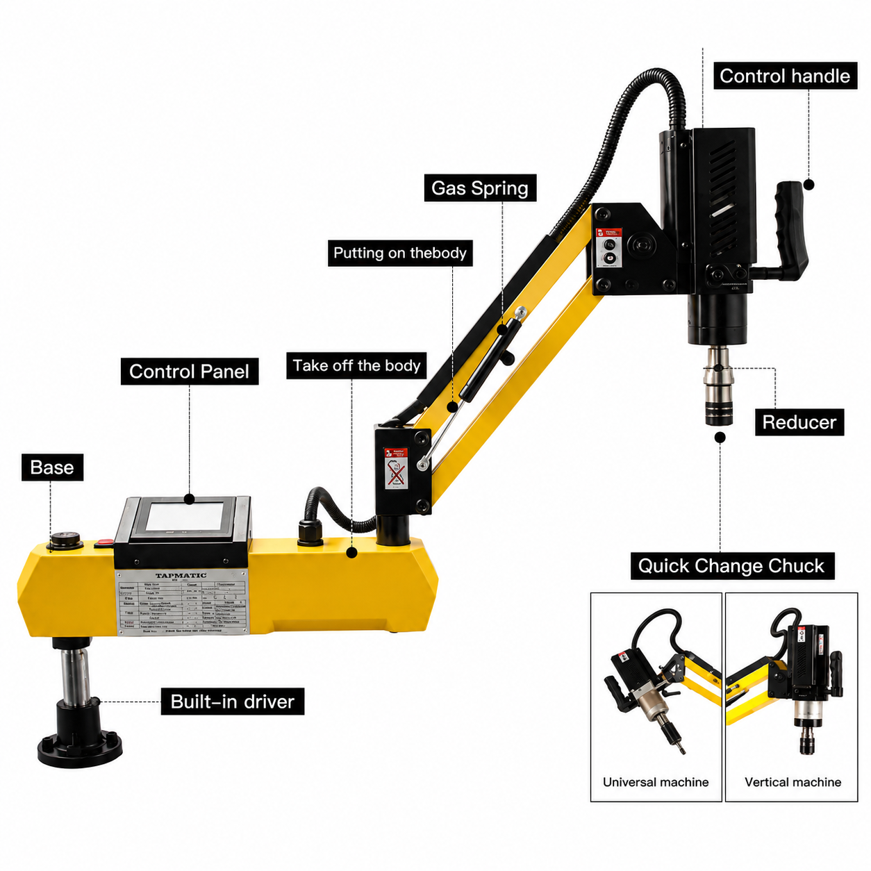 Electric Tapping Machine Ds-12 Universal